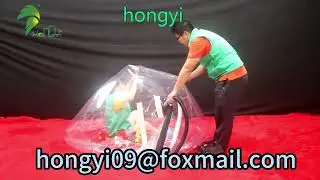 Playing In The Giant Inflatable Clear Ball