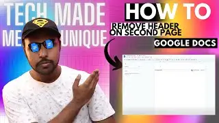 How To Remove Header On Second Page Google Docs | remove header in google docs