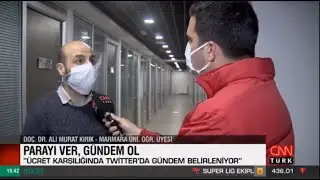 CNN Türk | Doç. Ali Murat Kırık | Twitter'da nasıl TT olunur? Twitter'da gündem olmak için ne lazım?