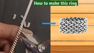 Twisted silver ring making|| flexible ring|| How it's made|| ring tutorial
