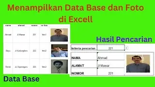 Cara Upload Foto ke Data Base Excel | Cara Pasang Foto di Data Base Excel