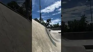 Flying into a skatepark