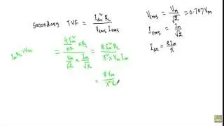 Transformer Utilization Factor of Center-Tapped FWR