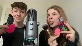 My sister tries ASMR for the first time