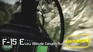 FSX Boeing (MILVIZ) F-15E STRIKE EAGLE  low altitude canyon run