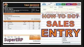 Sales Invoice Entry Training in SuperERP  Billing Accounting Inventory Business Management Software