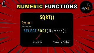 Numeric Functions in SQL | SQRT Function | SQL Series: #21