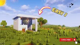 MINECRAFT: EASY MODERN HOUSE TUTORIAL #youtube #minecraft