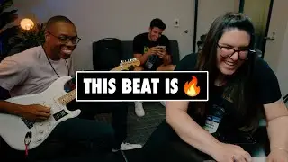 In the studio with 