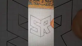 How to write couple letters S+R || Let's write couple letters #3d #creative #art