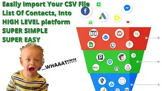 How To Import CSV File Of Contacts Into HIGH LEVEL...Super Simple