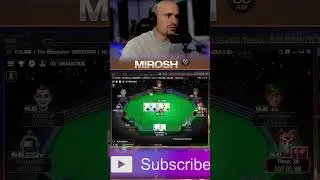 вот что значит силушка энергетики) #shorts #mirosh #poker #shortvideo #highlights  #pokeronline #gg