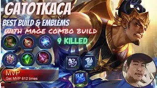Gatotkaca best build| Gatotkaca best build and emblems 2020| Gatotkaca mage build2020|