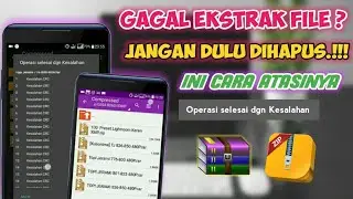 Cara Mengatasi Ekstrak File Yang Corrupt | selesai dengan kesalahan - Molukukus Tutorial