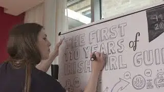 Irish Girl Guides 110 Year History Artwork