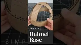 Basic Helmet base from cardboard #cardboardhelmet #crafttips #cardboardcrafts #diyhelmet #cosplay