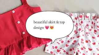 beautiful skirt & top design tutorial stitching by #@Neetu_rathore0505