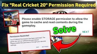 How to fix real cricket 20 permission required problem solve | Real Cricket 20