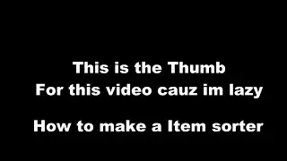 Item sorter Minecraft