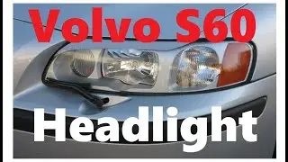 Volvo S60 V70  Replacing headlight bulbs 2001-mid2004 (glass lens)