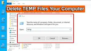 5 Steps Delete ''TEMP'' Files in Any Windows Using ''RUN'' C o m m a n d