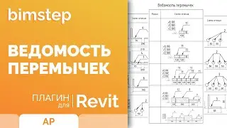 Плагин для Revit Ведомость перемычек