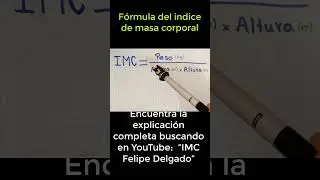 IMC formula Índice de Masa Corporal