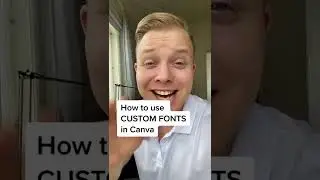 How to use CUSTOM FONTS in Canva