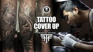 TATTOO COVER UP: KOI and LOTUS
