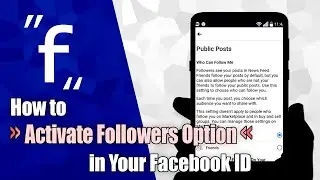 How to Activate Followers Option in Your Facebook ID | Followers Page Setting (2021)