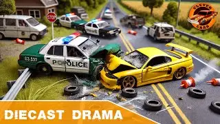 1850+ Diecast Cars in Action – Police Pursuits, Crashes & Rescue Operations