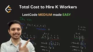 2462. Total Cost to Hire K Workers | Min-Heap | Two Pointers | LeetCode Daily Challenge