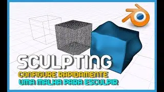 SCULPTING - CONFIGURANDO RAPIDAMENTE UMA MALHA