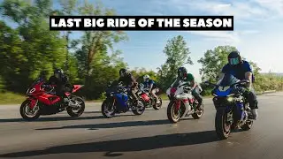 THIS GROUP RIDE WAS EVERYTHING BUT CHILL | R1, S1000RR, RSV4 1100, GSXR 1000