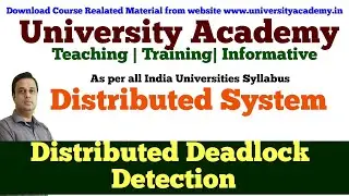 DS19:Distributed Deadlock Detection | Resource vs Communication Deadlocks distributed system