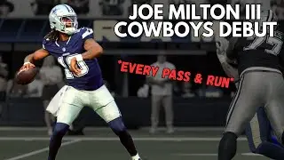 Joe Milton Cowboys Debut Highlights ⭐️ | 2025 Preseason
