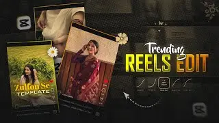 Zulfon Se 🌸 - Instagram trending reels Transition | Capcut Template | Tutorial