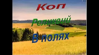 Коп с металлоискателем в поле