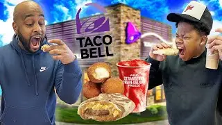 TACO BELL BREAKFAST IS AMAZING!! CRUNCHWRAP BREAKFAST TASTE TEST