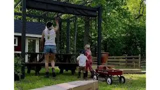 Wonderful outdoor experience under Purple Leaf retractable pergola