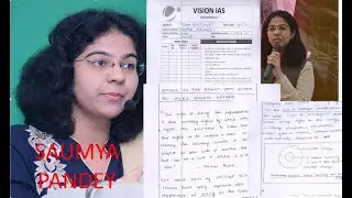 IAS TOPPER SAUMYA PANDEY,AIR-4 2017, ANSWER SHEET, ESSAY PAPER