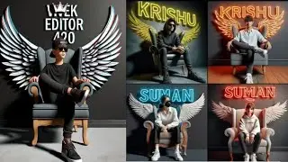 How To Create 3D Ai Wings Name Images | Bing ai viral editing | Bing image creator tutorial FREE