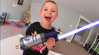 FATHER SON RAD 2 in 1 LIGHTSABER! / Epic Battle!