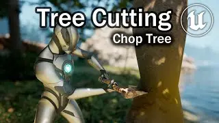 Unreal Engine 5 Tutorial - Tree Cutting Part 1: Chop Tree with Axe