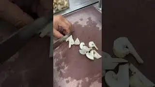 How to cut mushrooms for students