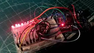 Arduino: Дешифратор 155ИД4 + 8 светодиодов
