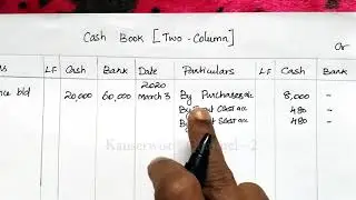 [#2] Double Column Cash Book with GST  - 15 Transactions | Problem with Solution | by Kauserwise®