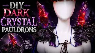 Glowing Crystal Pauldrons - Attaching Pauldrons to a Cape - The Dark Crystal Costume