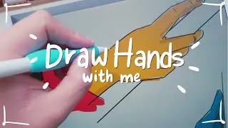I haven't practiced this in 3 YEARS! 😨 draw hands with me | silent drawing session