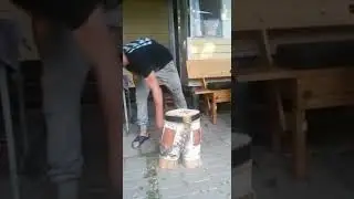 Порубил дрова